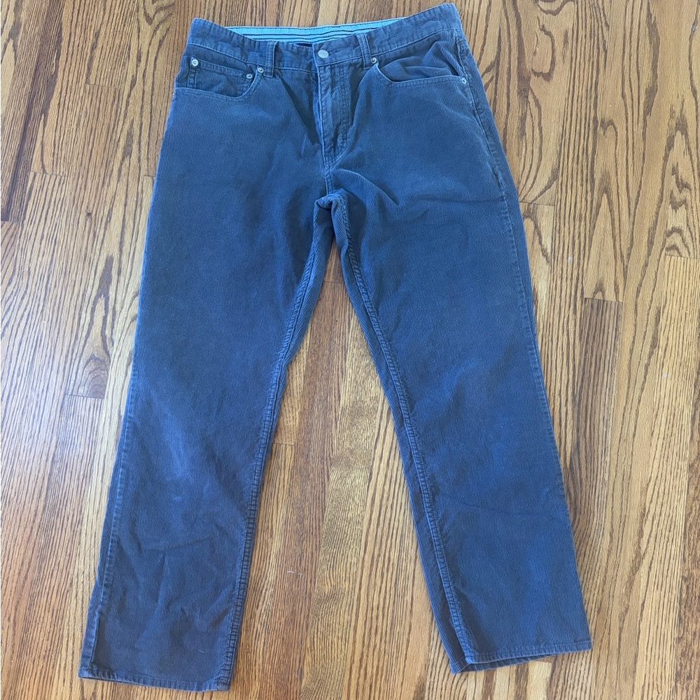 Cremieux Men's Grey Corduroy Pants
